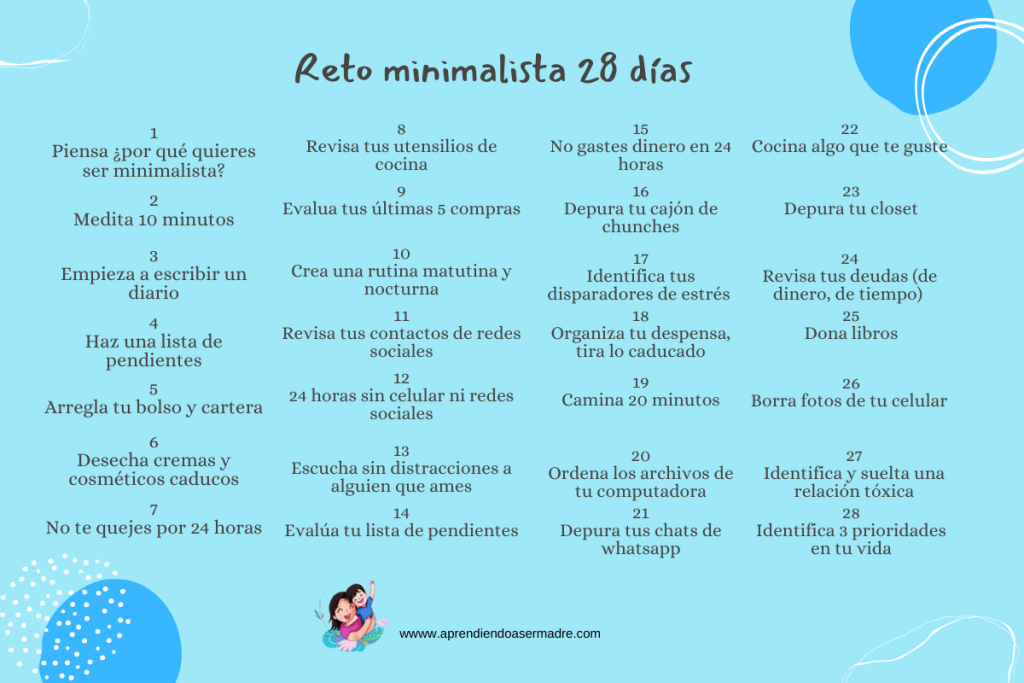 28 días de reto minimalista